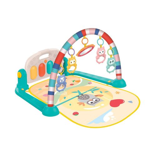 3800171204385 - Kikkaboo Spielbogen Krabbeldecke Happy Owl Klaviertasten Greiflinge Musik türkis