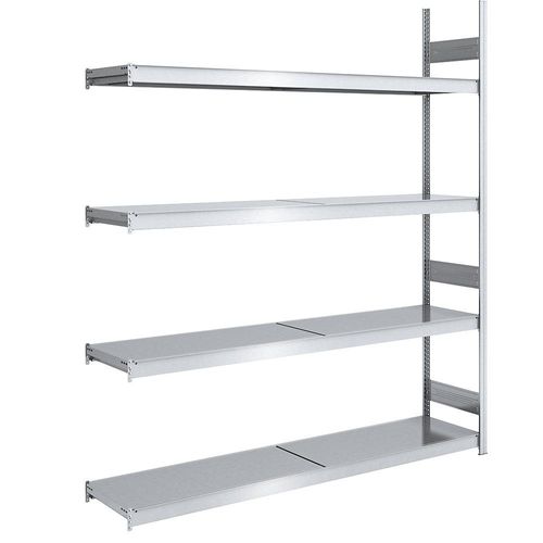 4250623702928 - Großfach-Steckregal mit Stahlböden Höhe 2500 mm Fachbodenbreite 2000 mm Fachbodentiefe 500 mm Anbauregal hofe