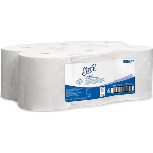 5027375052903 - Scott® CONTROL™ Papierhandtücher Airflex™ VE 6 Rollen à 200 m 2-lagig