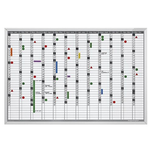 4013695013893 - Jahresplaner-Set inkl Montagematerial BxH 920 x 625 mm magnetoplan 4013695013893 - Jahresplaner-Set inkl Montagematerial BxH 920 x 625 mm magnetoplan