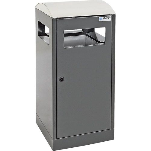 4031068156725 - Abfallsammler im Außenbereich Volumen 40 l BxHxT 350 x 815 x 350 mm anthrazitgrau 4031068156725 - Abfallsammler im Außenbereich Volumen 40 l BxHxT 350 x 815 x 350 mm anthrazitgrau