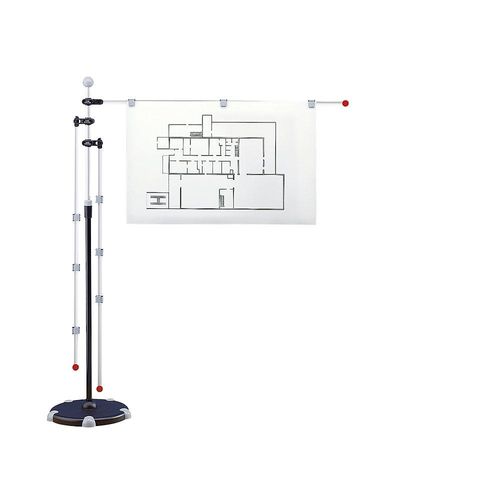 4002390022989 - Planhalter Mobilpresenter für A0 6256084 schwarz Aluminium inkl 3 Schwenkarmen 4002390022989 Maul