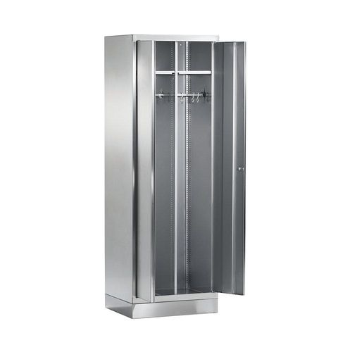 4021177027580 - Edelstahlschrank Garderobenschrank 2 Abteile HxBxT 1800 x 600 x 500 mm 4021177027580 - Edelstahlschrank Garderobenschrank 2 Abteile HxBxT 1800 x 600 x 500 mm
