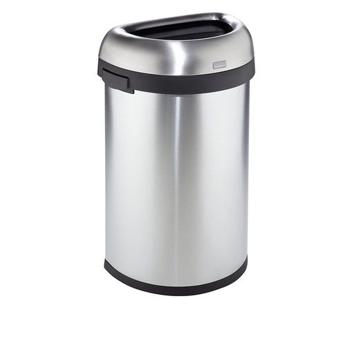 0838810013459 - simplehuman Offener Abfalleimer Volumen 60 l BxHxT 470 x 760 x 333 mm halbrund 0838810013459 - simplehuman Offener Abfalleimer Volumen 60 l BxHxT 470 x 760 x 333 mm halbrund