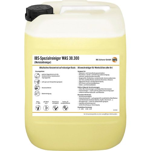 4030209504470 - IBS Scherer Allzweckreiniger für die Werkstatt alkalisches Konzentrat 30300 20-l-Kanister 4030209504470 - IBS Scherer Allzweckreiniger für die Werkstatt alkalisches Konzentrat 30300 20-l-Kanister