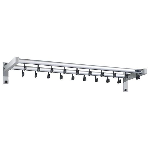 4061753106797 - eurokraft pro Wandgarderobe mit Hutablage 19 Mantelhaken ohne Kleiderbügel silber 4061753106797 - eurokraft pro Wandgarderobe mit Hutablage 19 Mantelhaken ohne Kleiderbügel silber