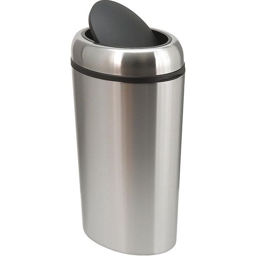 8713631012770 - Edelstahl-Abfallsammler Volumen 40 l BxHxT 400 x 680 x 400 mm Schwingdeckel 8713631012770 - Edelstahl-Abfallsammler Volumen 40 l BxHxT 400 x 680 x 400 mm Schwingdeckel
