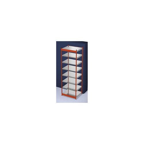 4250623734899 - Stabil-Steckregal einseitig Regalhöhe 3000 mm orange verzinkt Bodenbreite 1025 mm Grundregal Breite x Tiefe 1025 x 800 mm hofe 4250623734899 - Stabil-Steckregal einseitig Regalhöhe 3000 mm orange verzinkt Bodenbreite 1025 mm Grundregal Breite x Tiefe 1025 x 800 mm hofe