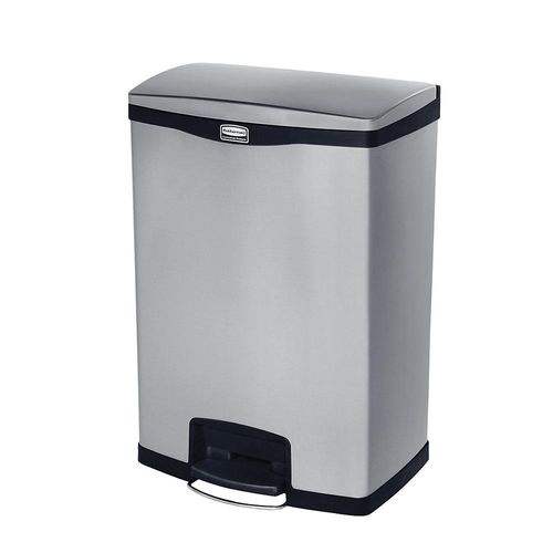 0086876224689 - Edelstahl-Tretabfallsammler SLIM JIM® Volumen 90 l BxHxT 413 x 809 x 554 mm 0086876224689 - Edelstahl-Tretabfallsammler SLIM JIM® Volumen 90 l BxHxT 413 x 809 x 554 mm