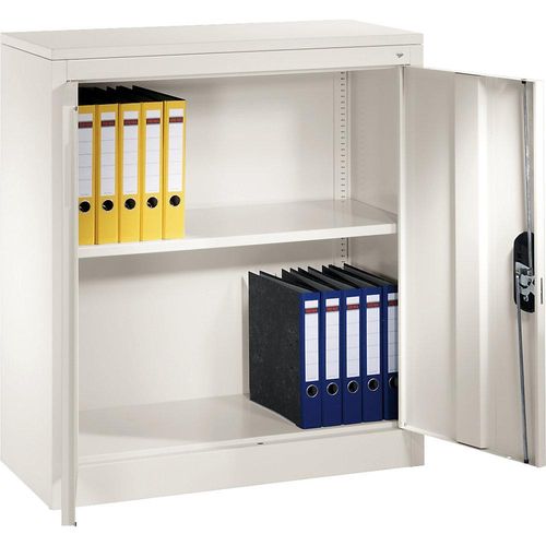 4064615123017 - Stahlschrank mit Flügeltüren HxBxT 1000 x 1000 x 420 mm verkehrsweiß