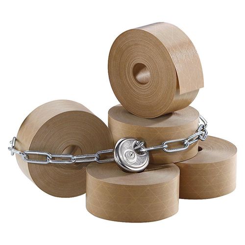 4260270820012 - Nassklebeband mit Faden-Gitter-Geflecht Security Tape VE 6 Rollen braun Bandbreite 70 mm ratioform 4260270820012 - Nassklebeband mit Faden-Gitter-Geflecht Security Tape VE 6 Rollen braun Bandbreite 70 mm ratioform