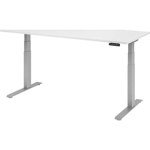 4032062182727 - Sitz-Steh-Schreibtisch VXDKB19 W S elektrisch höhenverstellbar 64-129cm (H) 180cmx80cm (BxT) rechteckig weiß Silber 403206 4032062182727 - Sitz-Steh-Schreibtisch VXDKB19 W S elektrisch höhenverstellbar 64-129cm (H) 180cmx80cm (BxT) rechteckig weiß Silber 403206