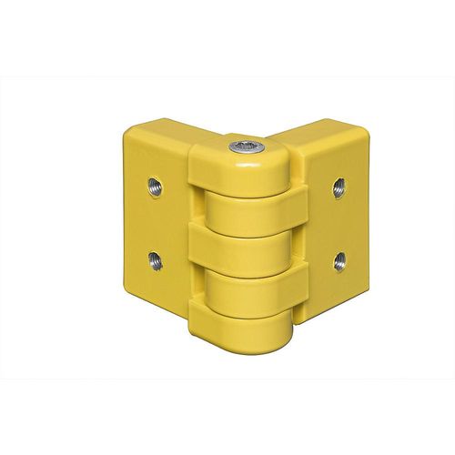 4055381476162 - Rammschutz-Planken Eck-Gelenk-C-Profil variabel 100x40x100 mm gelb kunststoffbeschichtet 4055381476162 - Rammschutz-Planken Eck-Gelenk-C-Profil variabel 100x40x100 mm gelb kunststoffbeschichtet