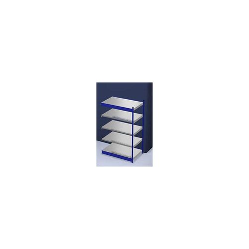 4250623731621 - Stabil-Steckregal einseitig Regalhöhe 2000 mm blau verzinkt Bodenbreite 1325 mm Anbauregal Breite x Tiefe 1325 x 800 mm hofe 4250623731621 - Stabil-Steckregal einseitig Regalhöhe 2000 mm blau verzinkt Bodenbreite 1325 mm Anbauregal Breite x Tiefe 1325 x 800 mm hofe