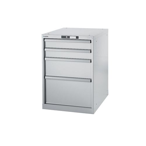 7612269030778 - LISTA Werkbank-Baukastensystem Unterbauschrank Höhe 800 mm 4 Schubladen lichtgrau 7612269030778 - LISTA Werkbank-Baukastensystem Unterbauschrank Höhe 800 mm 4 Schubladen lichtgrau