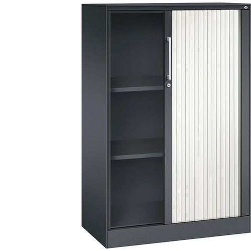 4060061851511 - Rollladenschrank ASISTO Höhe 1292 mm Breite 800 mm schwarzgrau verkehrsweiß