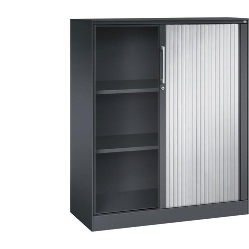 4060061312968 - Rollladenschrank ASISTO Höhe 1292 mm Breite 1000 mm schwarzgrau weißaluminium C+P 4060061312968 - Rollladenschrank ASISTO Höhe 1292 mm Breite 1000 mm schwarzgrau weißaluminium C+P