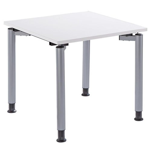 4260267320464 - THEA - Schreibtisch mit 4-Fußgestell Höhe 680 - 820 mm Breite 800 mm altweiß kaiserkraft
