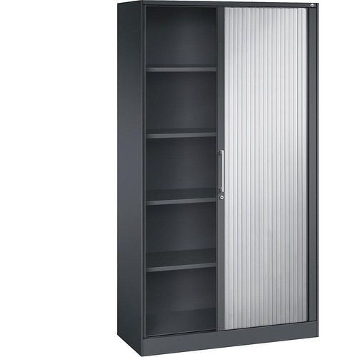 4051803864159 - Rollladenschrank ASISTO Höhe 1980 mm Breite 1000 mm schwarzgrau weißaluminium