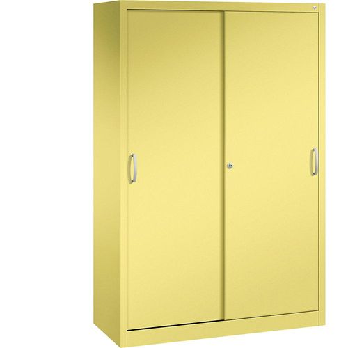 4063332002889 - C+P Schiebetürenschrank Acurado H1950xB1200xT500mm Korpus Schwefelgelb Fronten Schwefelgelb Anzahl Fächer 3 4063332002889 - C+P Schiebetürenschrank Acurado H1950xB1200xT500mm Korpus Schwefelgelb Fronten Schwefelgelb Anzahl Fächer 3