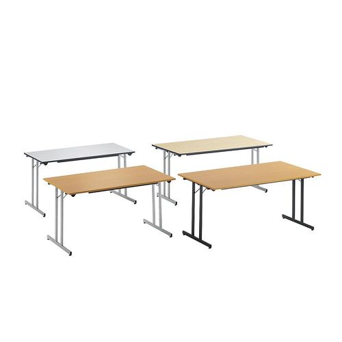 3700245507742 - Klapptisch STANDARD Vierkant-Gestell mit Höhenausgleichsschrauben 1200 x 600 mm Gestell alufarben Platte lichtgrau kaiserkraft 3700245507742 - Klapptisch STANDARD Vierkant-Gestell mit Höhenausgleichsschrauben 1200 x 600 mm Gestell alufarben Platte lichtgrau kaiserkraft