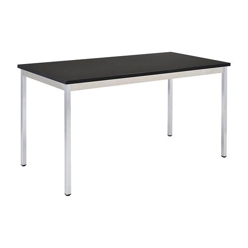 3700245514764 - eurokraft basic Mehrzwecktisch rechteckig HxBxT 740 x 700 x 600 mm Platte schwarz Gestell verchromt 3700245514764 - eurokraft basic Mehrzwecktisch rechteckig HxBxT 740 x 700 x 600 mm Platte schwarz Gestell verchromt