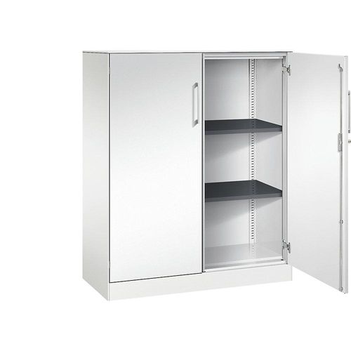 4062084628996 - Flügeltürenschrank ASISTO Höhe 1292 mm Breite 1000 mm 2 Fachböden verkehrsweiß verkehrsweiß C+P 4062084628996 - Flügeltürenschrank ASISTO Höhe 1292 mm Breite 1000 mm 2 Fachböden verkehrsweiß verkehrsweiß C+P