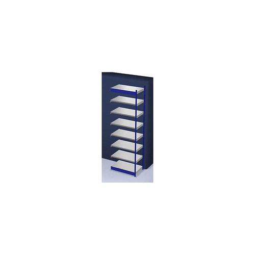 4250623731881 - Stabil-Steckregal einseitig Regalhöhe 3000 mm blau verzinkt Bodenbreite 1025 mm Anbauregal Breite x Tiefe 1025 x 600 mm hofe 4250623731881 - Stabil-Steckregal einseitig Regalhöhe 3000 mm blau verzinkt Bodenbreite 1025 mm Anbauregal Breite x Tiefe 1025 x 600 mm hofe