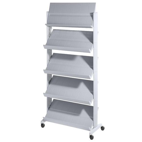 3660141880656 - EasyDisplay Prospektständer aus Polystyrol für 15 x DIN A4 alusilber alusilber 3660141880656 - EasyDisplay Prospektständer aus Polystyrol für 15 x DIN A4 alusilber alusilber