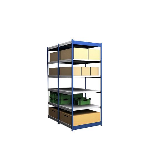 4250623732239 - Stabil-Steckregal doppelseitig Regalhöhe 2500 mm blau verzinkt Bodenbreite 1025 mm Grundregal Breite x Tiefe 1025 x 800 mm hofe 4250623732239 - Stabil-Steckregal doppelseitig Regalhöhe 2500 mm blau verzinkt Bodenbreite 1025 mm Grundregal Breite x Tiefe 1025 x 800 mm hofe