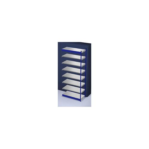 4250623731904 - Stabil-Steckregal einseitig Regalhöhe 3000 mm blau verzinkt Bodenbreite 1325 mm Anbauregal Breite x Tiefe 1325 x 600 mm hofe 4250623731904 - Stabil-Steckregal einseitig Regalhöhe 3000 mm blau verzinkt Bodenbreite 1325 mm Anbauregal Breite x Tiefe 1325 x 600 mm hofe