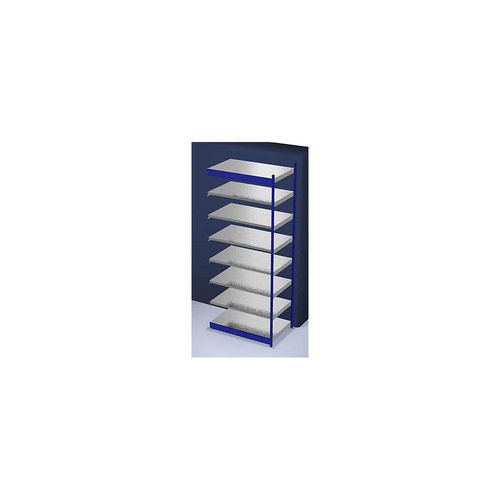 4250623731942 - Stabil-Steckregal einseitig Regalhöhe 3000 mm blau verzinkt Bodenbreite 1325 mm Anbauregal Breite x Tiefe 1325 x 800 mm hofe 4250623731942 - Stabil-Steckregal einseitig Regalhöhe 3000 mm blau verzinkt Bodenbreite 1325 mm Anbauregal Breite x Tiefe 1325 x 800 mm hofe