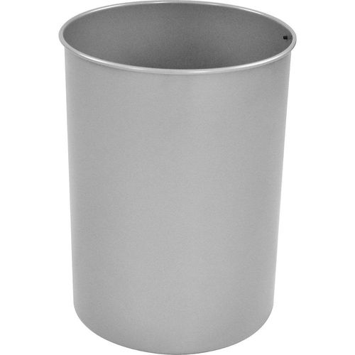 8713631007394 - Papierkorb Stahl rund Volumen 30 l HxØ 470 x 335 mm Aluminium ab 10 Stk kaiserkraft