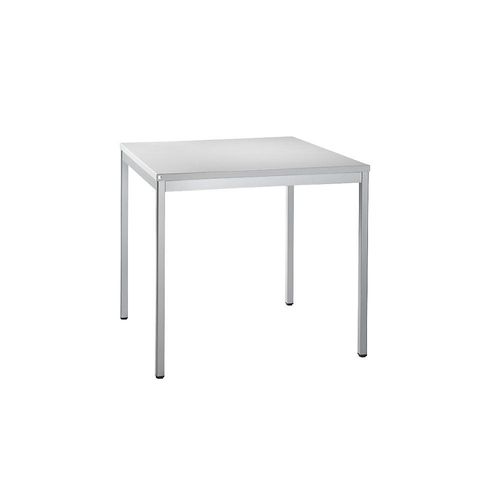 4260429762248 - LENA - Schreibtisch Tiefe 800 mm Breite 800 mm lichtgrau kaiserkraft