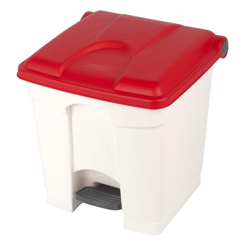 4897020623052 - EUROKRAFTbasic Pedal- Tretabfallsammler Volumen 30 l BxHxT 410 x 435 x 400 mm weiß Deckel rot 4897020623052 - EUROKRAFTbasic Pedal- Tretabfallsammler Volumen 30 l BxHxT 410 x 435 x 400 mm weiß Deckel rot