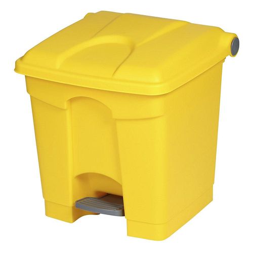 4897020622642 - EUROKRAFTbasic Pedal- Tretabfallsammler Volumen 30 l BxHxT 410 x 435 x 400 mm gelb 4897020622642 - EUROKRAFTbasic Pedal- Tretabfallsammler Volumen 30 l BxHxT 410 x 435 x 400 mm gelb