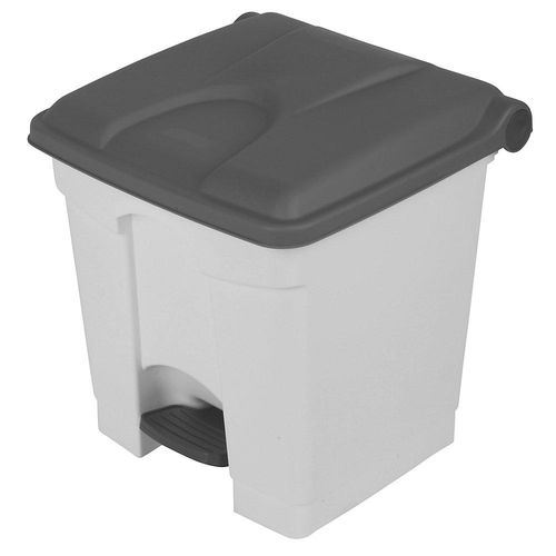 4897020623045 - EUROKRAFTbasic Pedal- Tretabfallsammler Volumen 30 l BxHxT 410 x 435 x 400 mm weiß Deckel grau 4897020623045 - EUROKRAFTbasic Pedal- Tretabfallsammler Volumen 30 l BxHxT 410 x 435 x 400 mm weiß Deckel grau