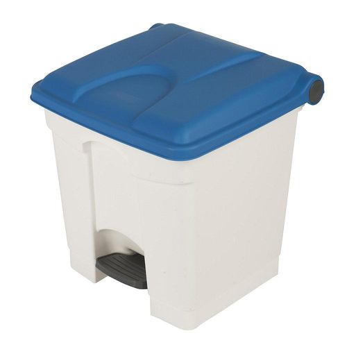 4897020623021 - EUROKRAFTbasic Pedal- Tretabfallsammler Volumen 30 l BxHxT 410 x 435 x 400 mm weiß Deckel blau 4897020623021 - EUROKRAFTbasic Pedal- Tretabfallsammler Volumen 30 l BxHxT 410 x 435 x 400 mm weiß Deckel blau