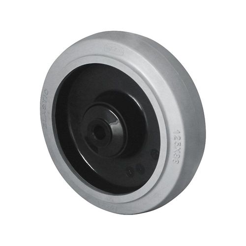 4260565398721 - Elastik-Reifen auf PA-Felge Rollenlager in Edelstahl Rad-Ø x Breite 160 x 50 mm