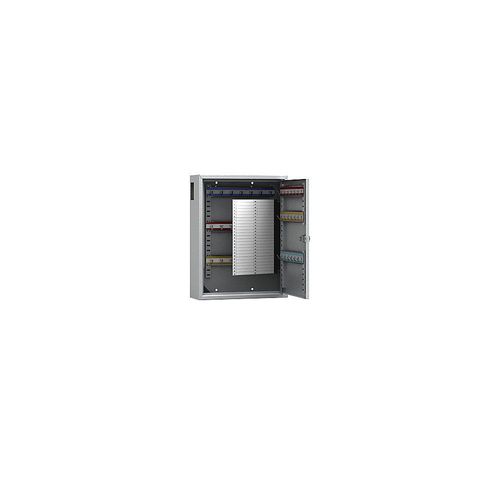 5901468300839 - Schlüsselschrank grau lackiert mit Einwurfschlitz mit 42 Haken 5901468300839 - Schlüsselschrank grau lackiert mit Einwurfschlitz mit 42 Haken