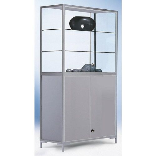 4260222860530 - LINK Staufachvitrine Verglasung 4-seitig mit Unterschrank HxBxT 1860 x 1500 x 400 mm 4260222860530 - LINK Staufachvitrine Verglasung 4-seitig mit Unterschrank HxBxT 1860 x 1500 x 400 mm