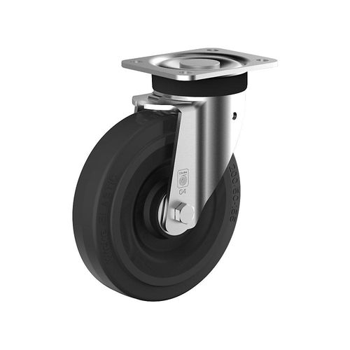 4061753238269 - Elastik-Vollgummi-Rad auf Stahlfelge Rad-Ø x Breite 200 x 50 mm Lenkrolle 4061753238269 - Elastik-Vollgummi-Rad auf Stahlfelge Rad-Ø x Breite 200 x 50 mm Lenkrolle