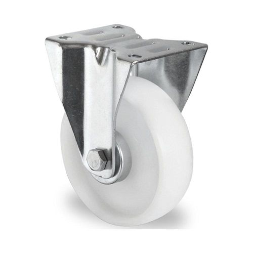 4260475211707 - Polyamid-Reifen weiß Rad-Ø x Breite 160 x 50 mm Montageplatte ab 2 Stk Bockrollen eurokraft basic 4260475211707 - Polyamid-Reifen weiß Rad-Ø x Breite 160 x 50 mm Montageplatte ab 2 Stk Bockrollen eurokraft basic