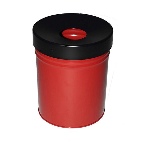 4260058004474 - Abfallbehälter selbstlöschend Volumen 30 l HxØ 415 x 344 mm rot kaiserkraft