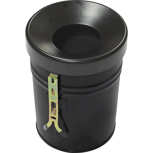 4260058015265 - Wandabfallbehälter Volumen 16 l HxØ 340 x 245 mm schwarz kaiserkraft