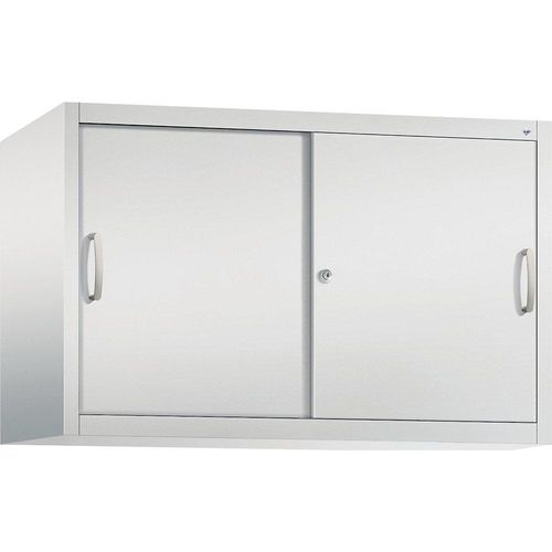 4050646367599 - ACURADO Aufsatzschrank mit Schiebetüren 1 Fachboden HxBxT 790 x 1200 x 500 mm lichtgrau