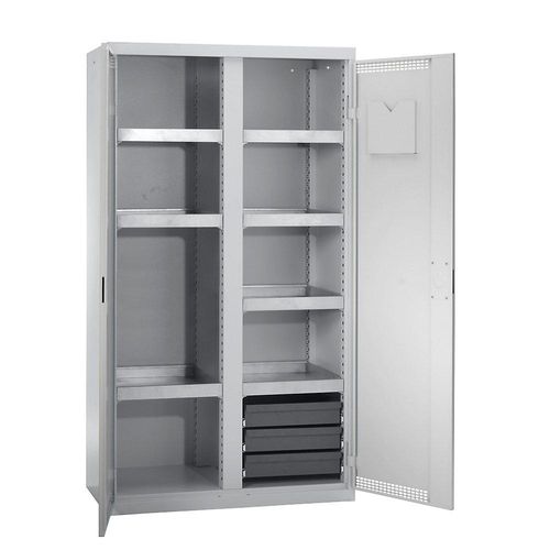 4031068146771 - Umweltschrank mit Türlochung HxBxT 1800 x 1000 x 500 mm 7 Wannenböden lichtgrau lichtgrau kaiserkraft 4031068146771 - Umweltschrank mit Türlochung HxBxT 1800 x 1000 x 500 mm 7 Wannenböden lichtgrau lichtgrau kaiserkraft