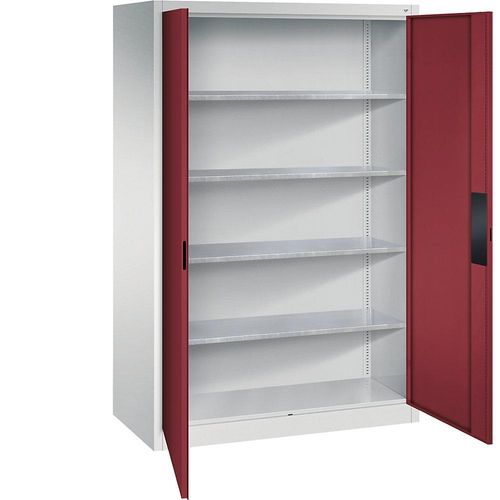 4025314158076 - Werkstattschrank 8932-503 Stahl abschließbar 4 OH 120 x 195 x 60 cm rot lichtgrau 4025314158076 C+P-Möbel