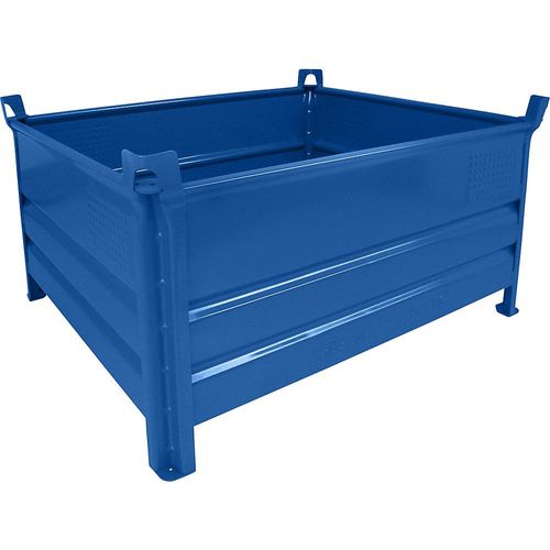 4053569158893 - Heson Vollwand-Stapelbehälter BxL 1000 x 1200 mm Traglast 500 kg blau ab 10 Stk