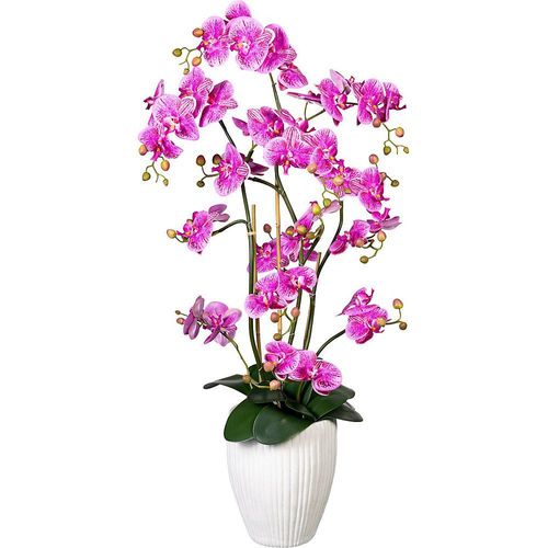 4064118078739 - Orchidee Phalaenopsis real touch in Keramikvase Höhe ca 1100 mm lilapink